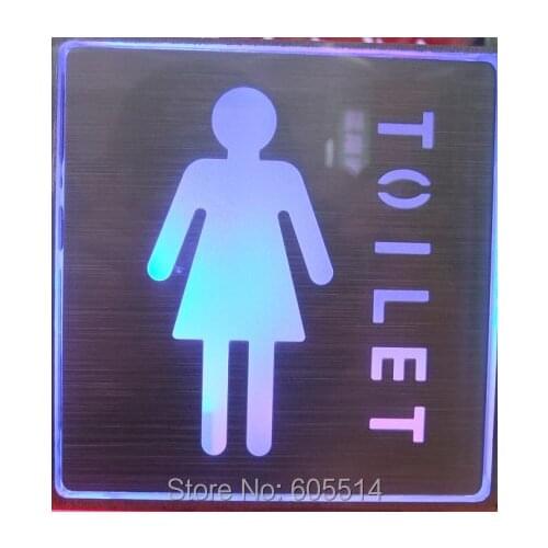 [Seven Neon]Free shipping 10sets 200*200*30mm square shape led singnal light led indicator for female toilet signal