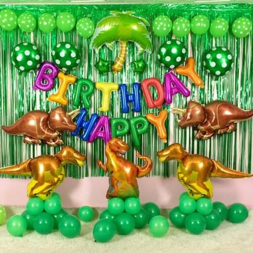 1 pcs Giant Dinosaur foil balloon boys animal balloons childrens dinosaur birthday party jurassic world decorations balloon