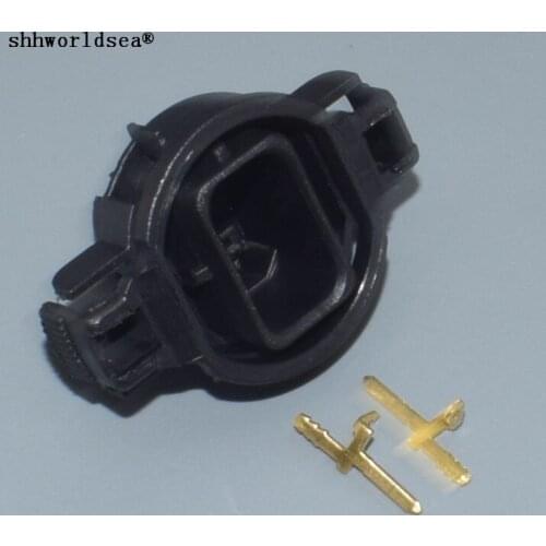 Shhworldsea 2P H16 5202 5201 PSX24W Connector Harness Socket Replacement Car HID LED Light Bulb Wire Pigtail Plug Male Adapters