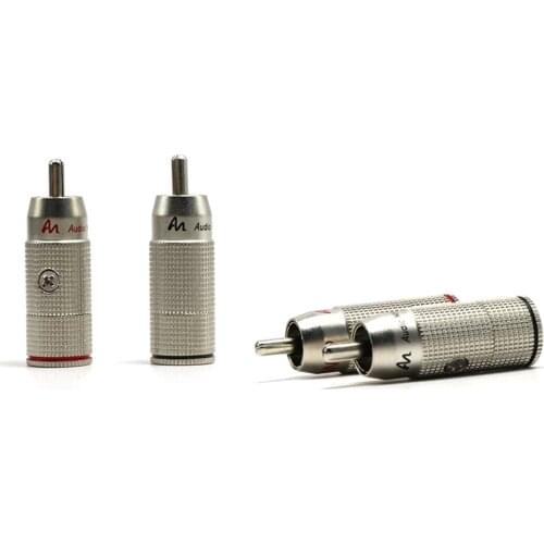 4pcs Audio Note AN-P rhodium plated RCA plug, for DIY audio note RCA cable