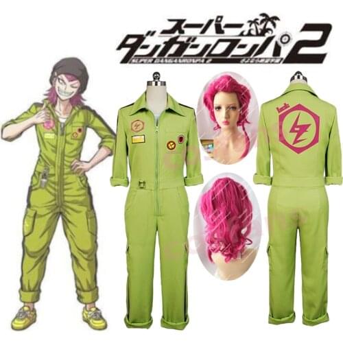 Super DanganRonpa Kazuichi Souda Cosplay Costume Full Set Outfit Men Women Jumpsuit Custom DanganRonpa 2 Souda Kazuichi Costumes