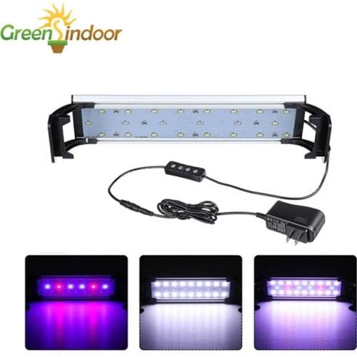 Aquarium Light LED For 20-65CM Fish Tank RGB Led Grow For Aquatic Plant Lamp Indoor Decoration Timer Dimming Lamp With Adapter