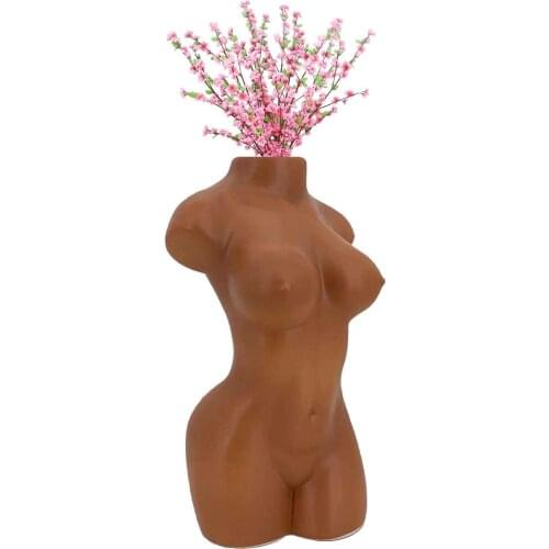 Creative Human Vase Ceramic Bare Butt Craft Furniture Handmade Modern Home Decoration Arrangement Vase Flower Arrangement