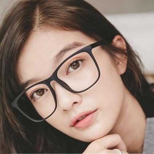 Veshion unisex-adult Non-prescription Rectangular square Glasses Frame Clear/Transparent Lens Eyeglasses UV400