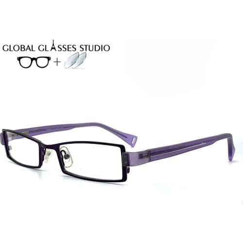 Women Metal Glasses Frame Eyewear Eyeglasses Reading Myopia Prescription Lens 1.56 Index WW807 C2