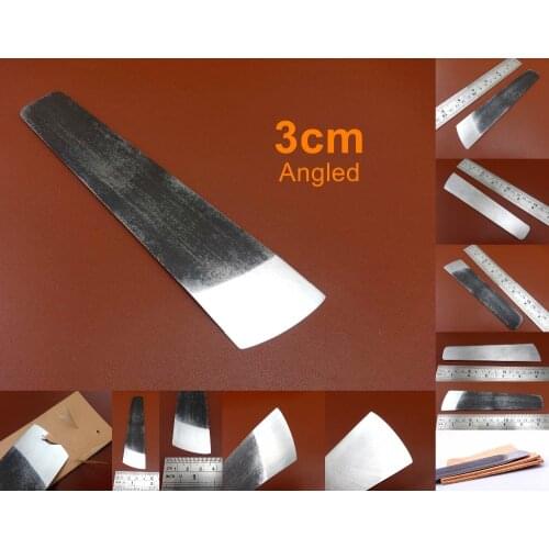 1pc Leather Craft Swiss Steel Arc Head All Purpose Knife Skiver Trim Cutter Tool - Edger Creaser Groover Beveler Skiver Punch