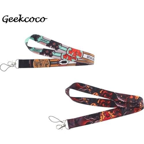 10pcs/lot J1954 Funny Cartoon Dog Lanyard For keys Hang Ropes Phone Badge Holder Neck Straps Necklaces