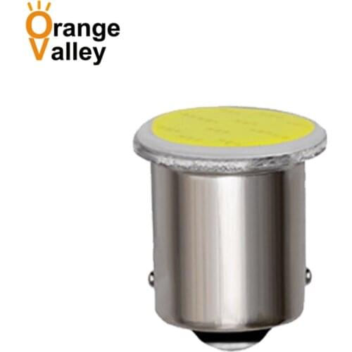 100pcs Wholesale 1156 Car LED lights COB 12 Chips Reverse Light Tail Lamps BA15S Turn Signal Lamp P21W 1157 BAY15D DC 12V