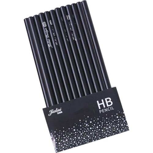 12 Pcs HB Writing Pencil Set Graphite Core Drawing Sketching Notes Taking For Students Beginners And Artists