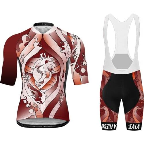 2021 New Style Professional Team Cycling Short Sleeve Jersey Set Roupa Ciclilsmo Maillot Hombre Cysliste 20D Gel Pad Bib Shorts