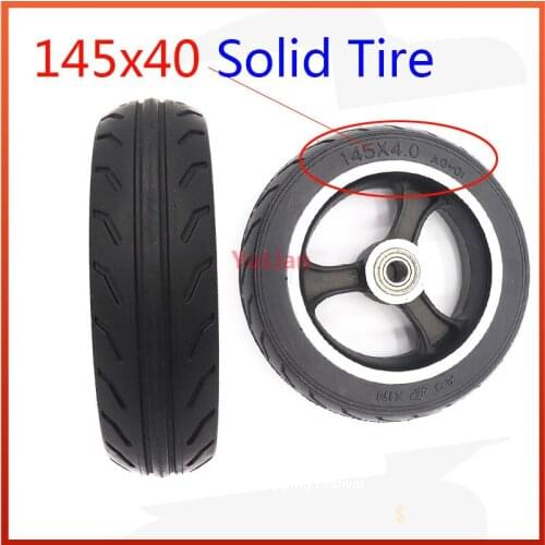 6 Inch Solid Wheel 145x40 Solid Tire 145 * 40 Tire Aluminum Wheel Suitable For Electric Scooter Cart Gas Pedal