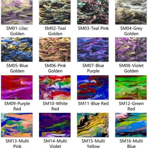 Acrylic (PMMA) Multicolor Smoky Sheets 3.0mm for Jewelries, Crafts, Art Works, Decoration - 16 Colors/3 Sizes Available