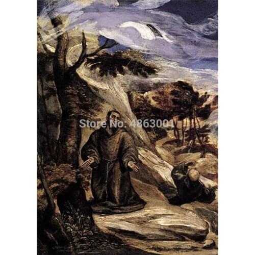 MYTIAN 5D DIY Diamond Painting Full Drill El Greco St.Francis Receiving the Stigmata Pasted Embroidery Needlework Cross Stitch