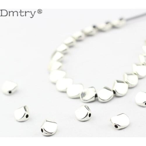Dmtry 20pcs/lot Dmtry Brand Wholesale Charms Metal Beads For Jewelry Making Necklace Bracelet Antique Silver Plated LC0173