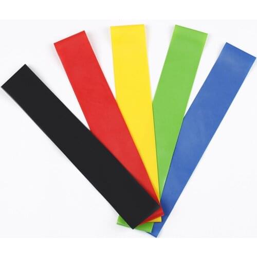 Yoga Pull Strip Tpe Latex Tension Ring Yoga Elastic Band Fitness Training Hip O-shaped Resistance Elastic Ring Five-piece Set