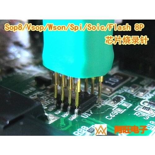 Burn Test Chip Test Probe Pogo Pin Spacing 1.27mm SOP8 / VSOP8 / WSON