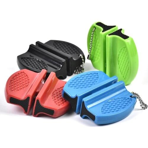 Mini Ceramic Rod Knife Sharpener Two-stage Tungsten Portable Butterfly Type Whetstone Sharpener Sharpening Knives Stone