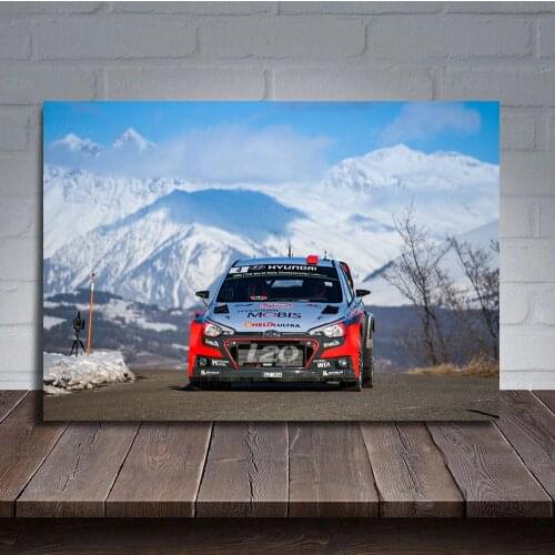 Wall Art Pictures Canvas Hyundais Mountaon Running Car Posters Home Decoration Modular Painting HD Printed No Framed For Bedroom