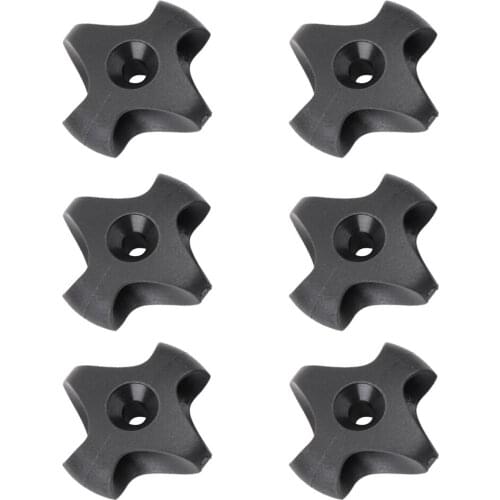 Durable 6 Pieces Black Nylon Deck Line Guide for Canoe Marine Fishing Inflatable Boat Kayak Fitting Yatch Dinghy Accessories