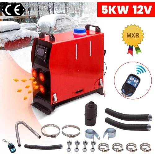 12V 2KW-5KW Diesel Air Heater Remote Control For Truck Boat SUV Motorhome Van 4-Hole