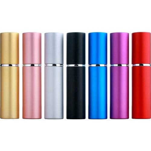 50Pcs/Lot 5ml Empty Perfume Bottle Refillable Bottle Portable Mini Travel Size Cosmetics Container Perfume Lotion Spray Atomizer