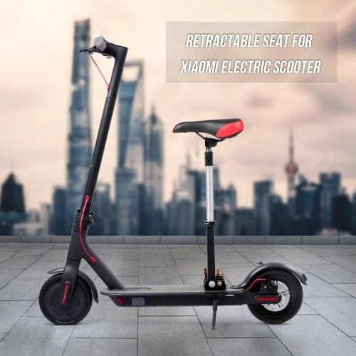 2021 Bike Foldable Height Adjustable Saddle Set for Xiaomi Electric Scooter Chair M365 Scooter Retractable Seat with Bumper