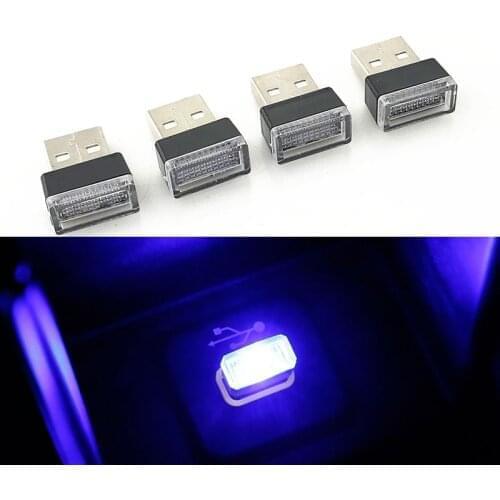 1pcs Car-Styling USB Atmosphere LED Light Car Accessories for Subaru Forester Outback Legacy Impreza XV BRZ