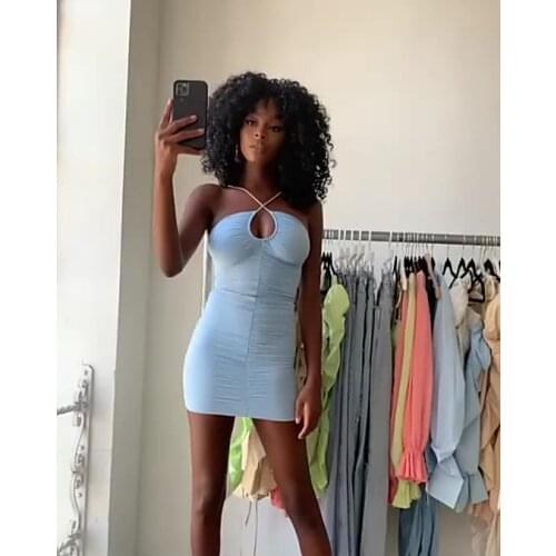 MOISELVES Women Off Shoulder Sexy Bodycon Mini Dress Short Backless Beach Dress Vestidos Double Layers Mesh Bodycon Summer Dress