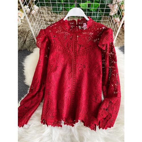 Youe Openwork Blouses China