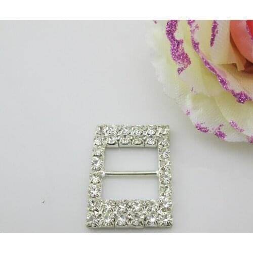 10pcs good rhinestone crystal buckle 16mm