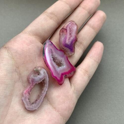 3pcs crystal class pink 35.4X23.5mm----16.2X25.9mm