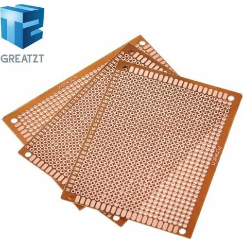 GREATZT 7x9 7*9cm Single Side Prototype PCB Breadboard Universal Board Experimental Bakelite Copper Plate Circuirt Board Yellow
