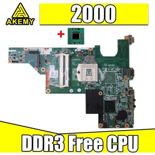 AKemy 646175-001 for HP 2000 COMPAQ CQ43 CQ57 Laptop motherboard Mainboard HM55 DDR3 free cpu