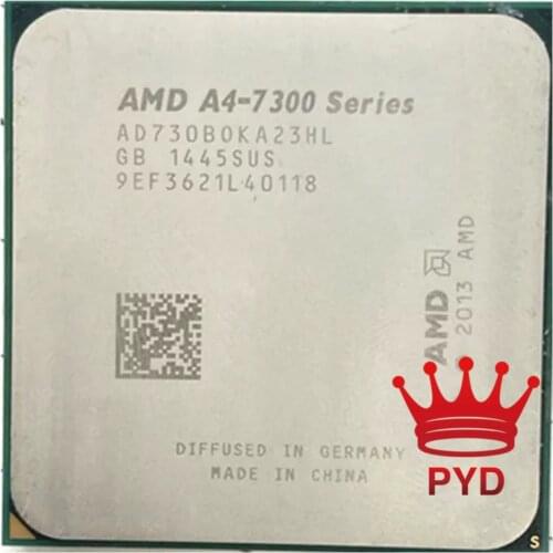 AMD A4-Series A4-7300 A4 7300 A4 7300B 3.8 GHz Dual-Core CPU Processor AD7300OKA23HL /AD730BOKA23HL Socket FM2