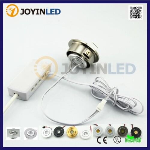 Free Shiping 6pcs 3W Mini LED Downlight Kits with Driver Power Source Including Mini Recessed Led Cabinet Light Connector Box