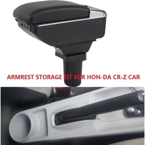CITYCARAUTO BIGGEST SPACE+LUXURY+USB Car armrest box central Storage content box USB LED FIT FOR HONDA CR-Z CRZ kia picanto CAR