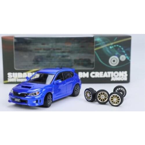 BMC 1/64 SUBARU 2009 IMPREZA WRX Blue LHD Diecast Car Model Collection Toy