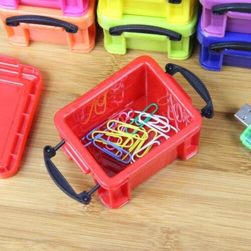 Sundries Storage Boxes with Lid Snacks Toys Storage Basket Household Wardrobe Organizer Clothes Nordic Candy Colors Plastic Box