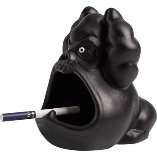 Creative Ashtray Cute Cartoon Animal Orangutan Anti-Ash Ceramic Household Living Room Ashtray Storage Tank