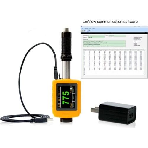LM330 Portable Leeb Hardness Tester Meter/Durometer with D Type Probe