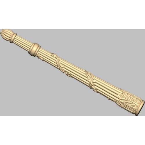 Furniture cabinet chair table leg STL format file for CNC Router carving relief 3D model 874