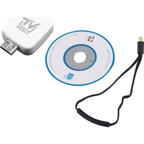 Mini Micro USB DVB-T Digital Mobile TV Tuner Receiver Stick Dongle White for Android Smart TV Phone PC Laptop