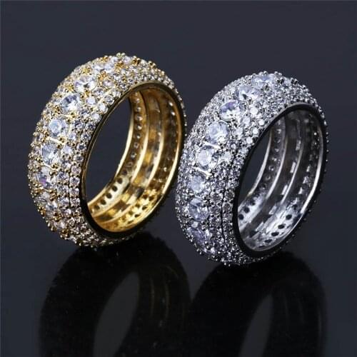 Fashion Rings for Men New Arrival AAA+Cubic Zircon Mens Rings Designer Jewelry High Quality Hip Hop Rock Rings