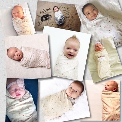 Infant Soft Flannel Blanket for Wrapping Children Bedding Round Swaddles for Infant Baby Kids Warm Blanket for Out-going 120cm
