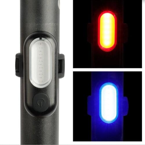 New Bicycle Lights USB charging backpack lamp bike tail lights COB highlight warning night riding Cycling Accessories Bicycle