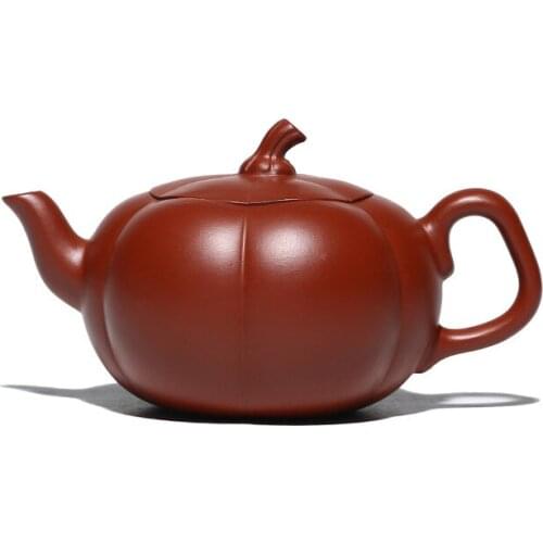 Yixing Purple Clay Pot, Purple Clay, Handmade, Chinese Tea Set, Tea Culture, Drinking Set, Dahongpao Pumpkin Pot