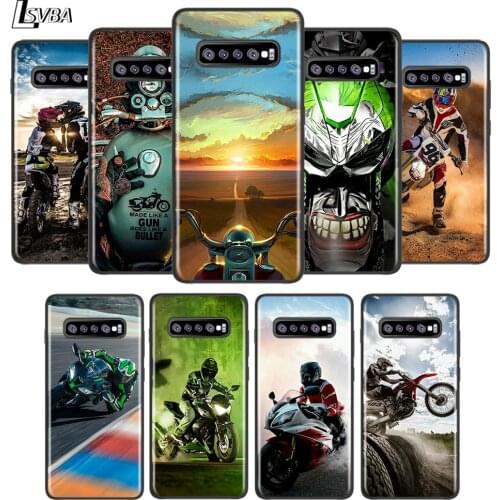 Retro Moto Cross Motorcycle For Samsung Galaxy S21 S20 FE Ultra S10 Lite S9 S8 Plus S7 S6 Phone Case