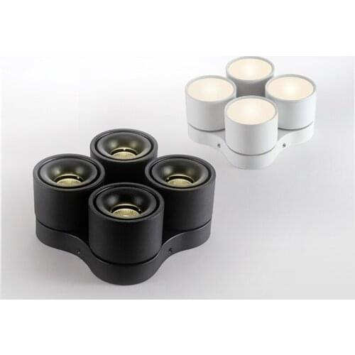 Dimmable Rotating Folding COB LED Downlights 27W/36W/48W/60W LED Ceiling Spot Lights AC85~265V Background Lamps Indoor Lighting