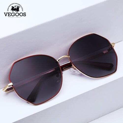 VEGOOS Fashion Aluminum Alloy Pilot Sunglasses Polarized Sunglasses Men and Women Mirror Color Lens Anti-glare SY8063