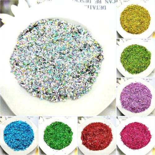 Ultra-thin PET Sequins 1mm Dot Laser Glittering 3D Nail Sequin Paillettes Eo-Friendly Loose Sequin for Nails Art Decoration 10g